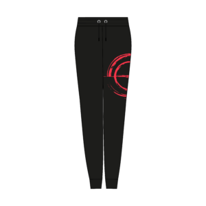 Sprayed Graphic Jogging Pants Black